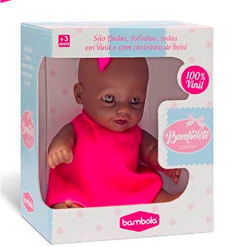 Assistência Técnica, SAC e Garantia do produto Mini Boneca Negra Bambolete com Cheirinho de Bebê- Bambola