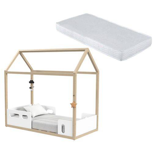 Assistência Técnica, SAC e Garantia do produto Mini Cama Montessoriana Liv com Colchão D20 - Branco Soft/natural - Matic Móveis