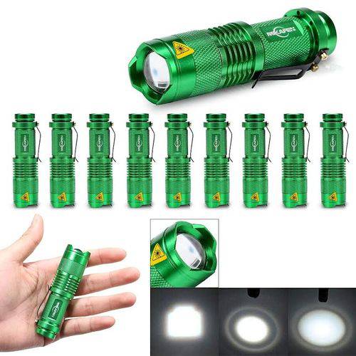 Assistência Técnica, SAC e Garantia do produto Mini Flash Light Resistente a Água Pacote com 10 Unidades 300 Lumens (verde) Bivolt