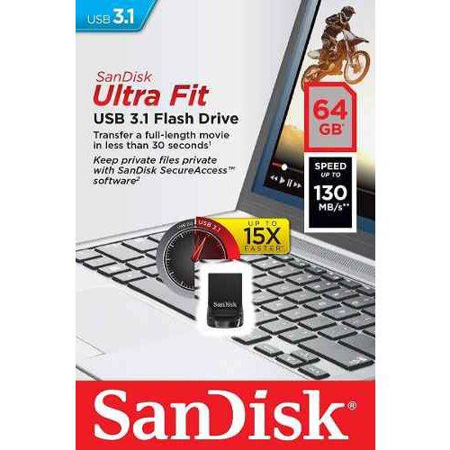 Assistência Técnica, SAC e Garantia do produto Mini Pen Drive Sandisk Ultra Fit USB 3.1 130mbs 64gb Lacrado 7 Anos Garantia