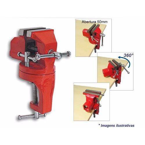 Assistência Técnica, SAC e Garantia do produto Mini Torno Morsa de Bancada Base Giratorio 50mm