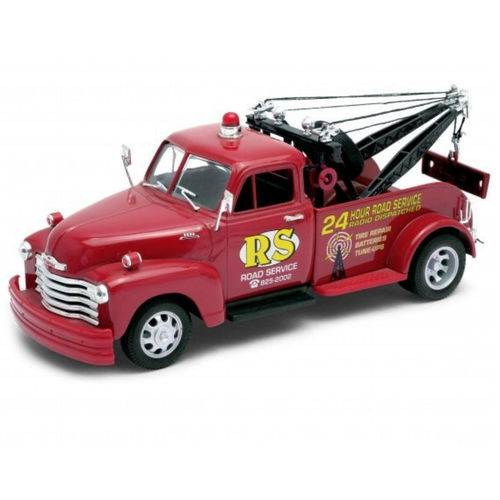 Assistência Técnica, SAC e Garantia do produto Miniatura Carro de Coleção Chevrolet Tow Truck Ano 1953 Guincho Antigo Escala 1/24 Welly Nex