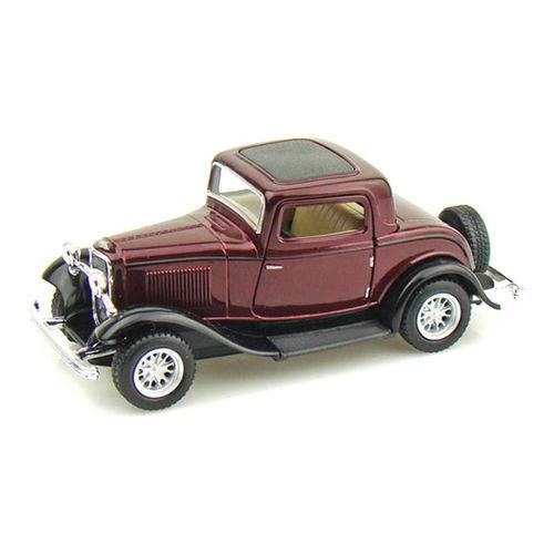 Assistência Técnica, SAC e Garantia do produto Miniatura Carro de Coleção Ford 3 Window Coupe Cor Bordô Ano 1932 Vintage