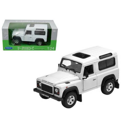 Assistência Técnica, SAC e Garantia do produto Miniatura Carro de Coleção Land Rover Defender Escala 1/24 Welly Cor Branco