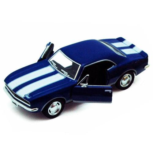 Assistência Técnica, SAC e Garantia do produto Miniatura Coleção Chevrolet Camaro Z/28 Ano 1967 Vintage Cor Azul 1/37 Kinsmart