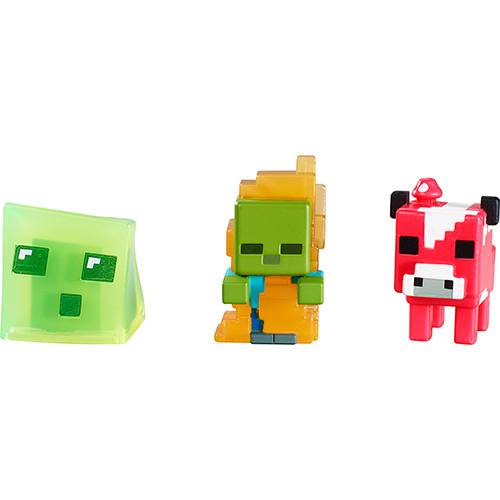 Assistência Técnica, SAC e Garantia do produto Minifiguras Minecraft - Slime Cube, Zumbi (em Chamas) e Mooshroom - Mattel