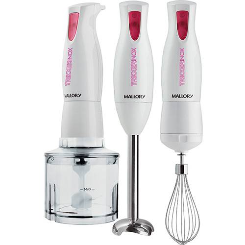 Assistência Técnica, SAC e Garantia do produto Mixer Mallory Trikxer Inox 3 em 1 com Batedor e Processador - 300W