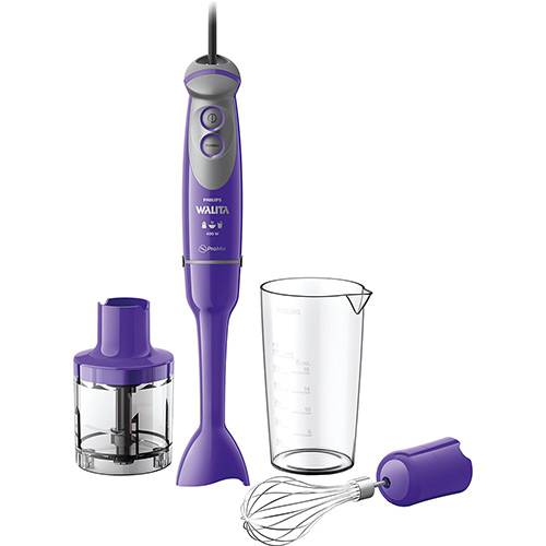 Assistência Técnica, SAC e Garantia do produto Mixer Philips Walita 3 em 1 Viva Ultra Violeta Ri1364/61 Copo Dosador + Batedor de Clara + Mini Processador - 400W