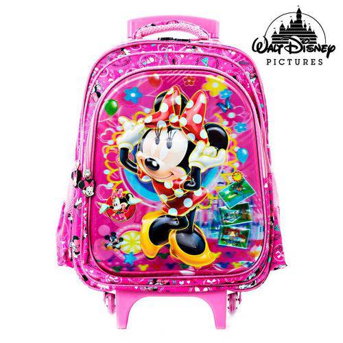 Assistência Técnica, SAC e Garantia do produto Mochila 3D Infantil Escolar Minnie com Rodinhas