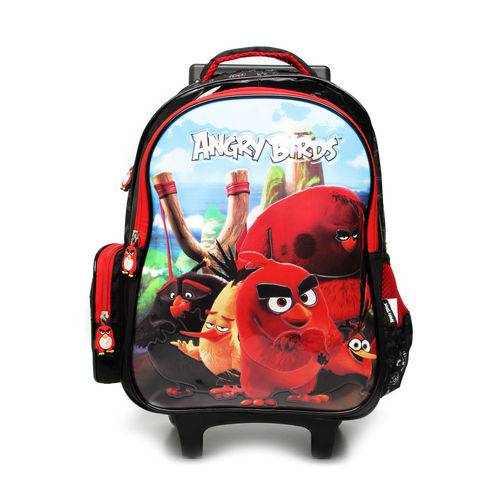 Assistência Técnica, SAC e Garantia do produto Mochila de Rodinhas Santino Angry Birds Preta/Vermelha