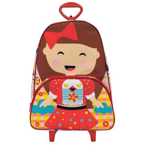 Assistência Técnica, SAC e Garantia do produto Mochila Escolar com Rodinha - Boneca - Vermelho - Od-mebo - Ó Design