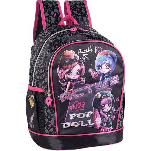 Assistência Técnica, SAC e Garantia do produto Mochila Escolar de Costas Pequena Pop Dolls Preto Luxcel