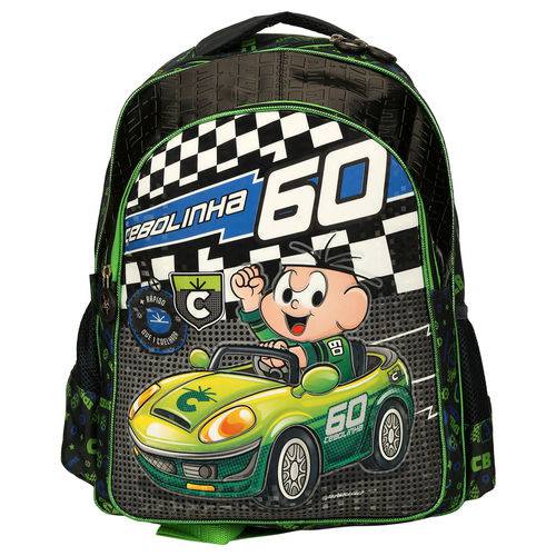 Assistência Técnica, SAC e Garantia do produto Mochila Escolar G de Costas Cebolinha Speed Machine Corrida Carro - Pacific