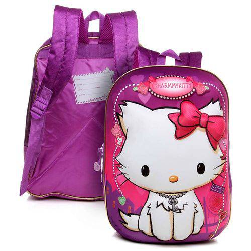 Assistência Técnica, SAC e Garantia do produto Mochila Escolar Infantil G de Costas Gata Charmmy Kitty 4d Sanrio - Pacific