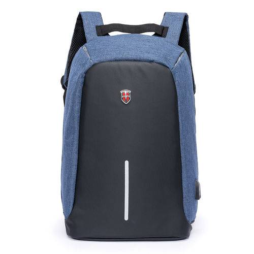 Assistência Técnica, SAC e Garantia do produto Mochila Executiva Notebook Antifurto Cabo USB - Swissport Azul