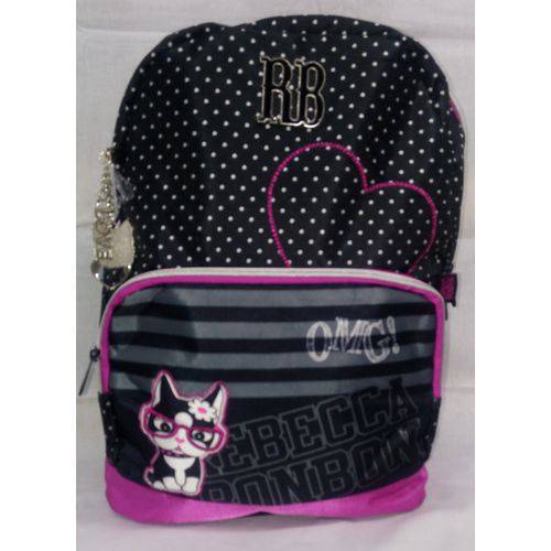 Assistência Técnica, SAC e Garantia do produto Mochila Feminina Rebecca Bonbon Notebook Bolinha RB7192 Preta