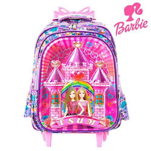 Assistência Técnica, SAC e Garantia do produto Mochila Infantil Escolar Barbie 3D com Rodinhas