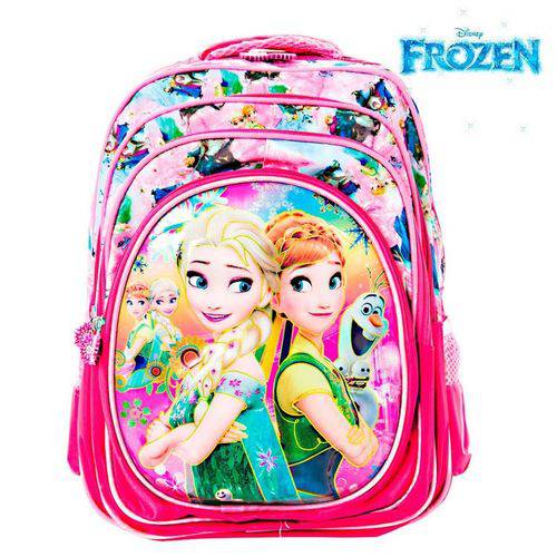 Assistência Técnica, SAC e Garantia do produto Mochila Infantil Escolar 3D Frozen Elsa e Anna de Costas