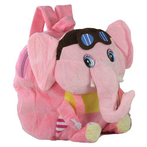 Assistência Técnica, SAC e Garantia do produto Mochila Infantil Pelucia 3D Elefante Óculos Rosa CBRN07554
