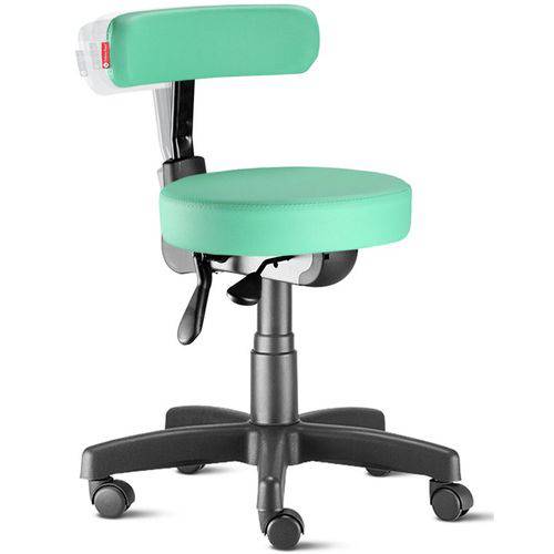 Assistência Técnica, SAC e Garantia do produto Mocho Ergonômico Estética Slim Verde Água CB49