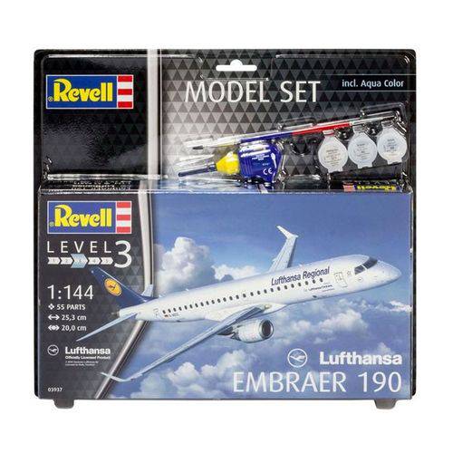 Assistência Técnica, SAC e Garantia do produto Model Set EMBRAER 190 Lufthansa - 1/144 - Revell 63937