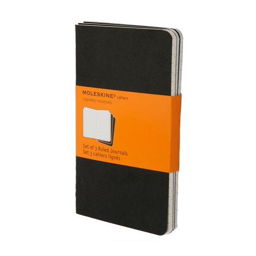 Assistência Técnica, SAC e Garantia do produto Moleskine Cahier Journals Black Ruled P 9x14cm 4895 3un as