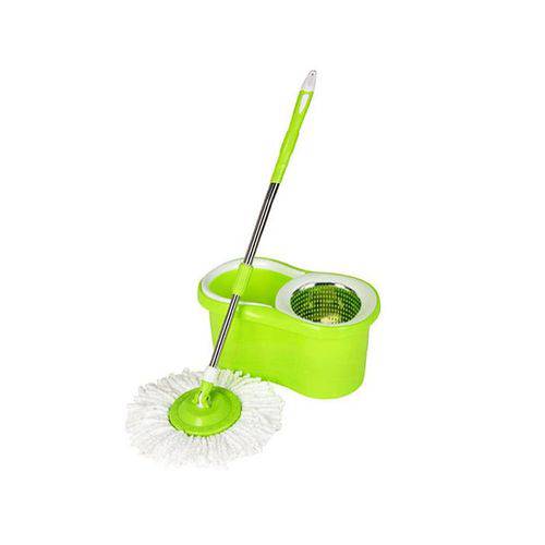 Assistência Técnica, SAC e Garantia do produto Mop Spin Balde Verde com Cesto Inox Esfregão 2 Refis Microfibra