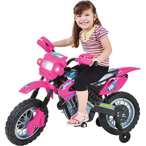 Assistência Técnica, SAC e Garantia do produto Moto Elétrica Infantil Motocross Rosa - Homeplay