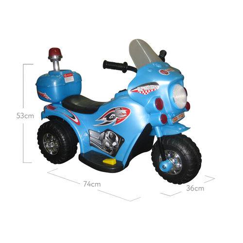 Assistência Técnica, SAC e Garantia do produto Moto Elétrica Infantil Triciclo Elétrico BZ Cycle Azul com Luz de Farol e Sirene Barzi Motors