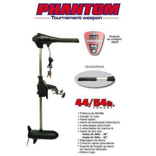 Assistência Técnica, SAC e Garantia do produto Motor Elétrico para Barco Marine Sports Phantom 44Lb com Display