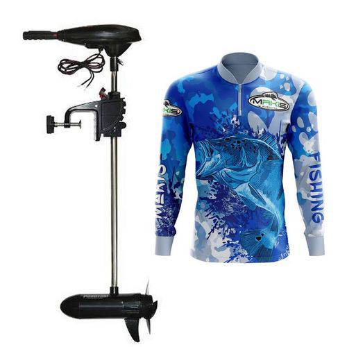 Assistência Técnica, SAC e Garantia do produto Motor Elétrico Phantom 34lb Propulsor de Barco com Camisa de Pesca Makis Fishing Tucunare