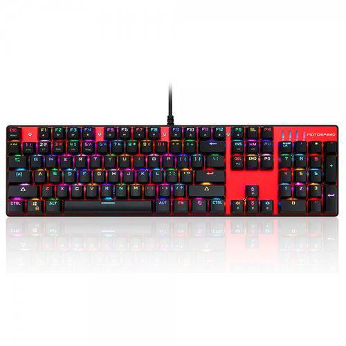 Assistência Técnica, SAC e Garantia do produto Motospeed CK104(K84) Teclado Mecânico Gamer Vermelho Switch Outemu Azul (RGB)