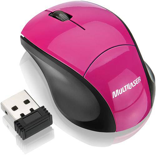 Assistência Técnica, SAC e Garantia do produto Mouse Fit Wireless - Pink Multilaser-Mo151