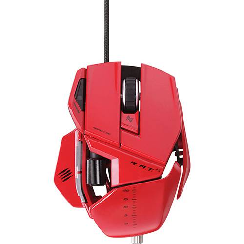 Assistência Técnica, SAC e Garantia do produto Mouse Gamer RAT 5 Mad Catz 5600 Dpi Vermelho