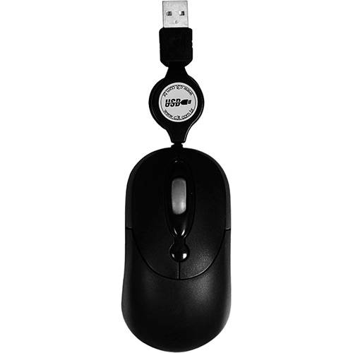 Assistência Técnica, SAC e Garantia do produto Mouse Mini Retrátil USB Preto - Kross Elegance