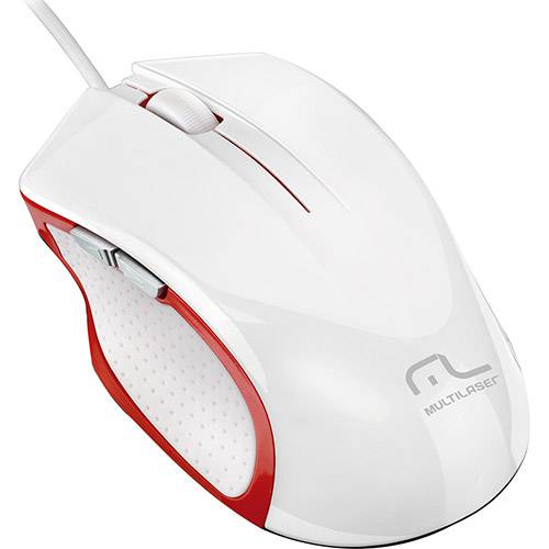 Assistência Técnica, SAC e Garantia do produto Mouse Multilaser XGamer 2400 Dpi 6 Botões Branco/Vermelho USB