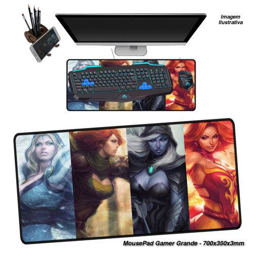 Assistência Técnica, SAC e Garantia do produto Mouse Pad Mousepad Gamer Grande 70x35cm Emborrachado Speed Estampa Dota 2 Barato -01