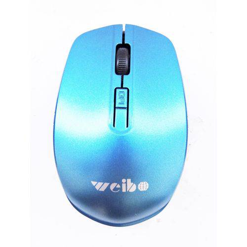 Assistência Técnica, SAC e Garantia do produto Mouse Sem Fio 2.4g Wireless Optical Weibo Azul Claro