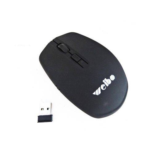 Assistência Técnica, SAC e Garantia do produto Mouse Sem Fio 2.4g Wireless Optical Weibo Preto