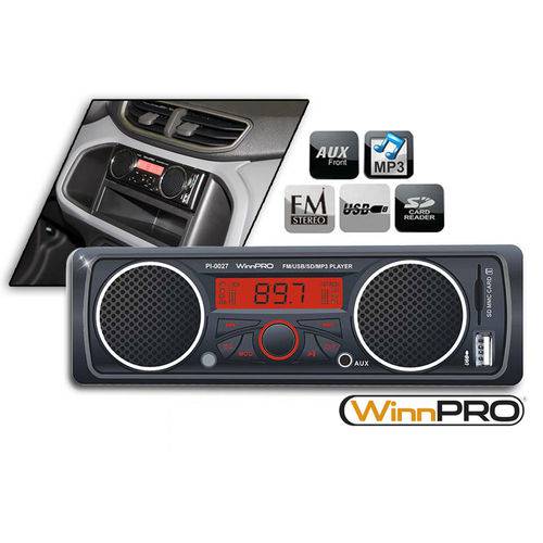 Assistência Técnica, SAC e Garantia do produto Mp3 Player Rádio Automotivo com Alto-falantes Embutidos USB SDCard Winnparts