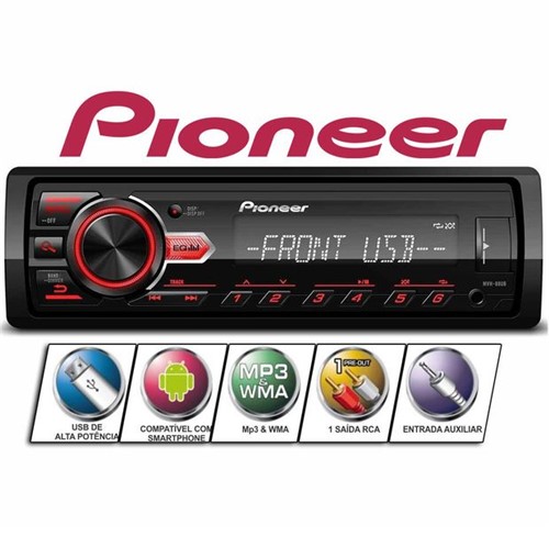 Assistência Técnica, SAC e Garantia do produto Mp3 Player Som Automotivo Pioneer Usb Aux Fm