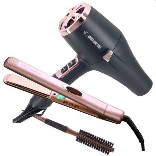 Assistência Técnica, SAC e Garantia do produto Mq Hair Profissional Secador Vortex Gold + Prancha Titanium Rosé + Escova Progressiva Terra Coco