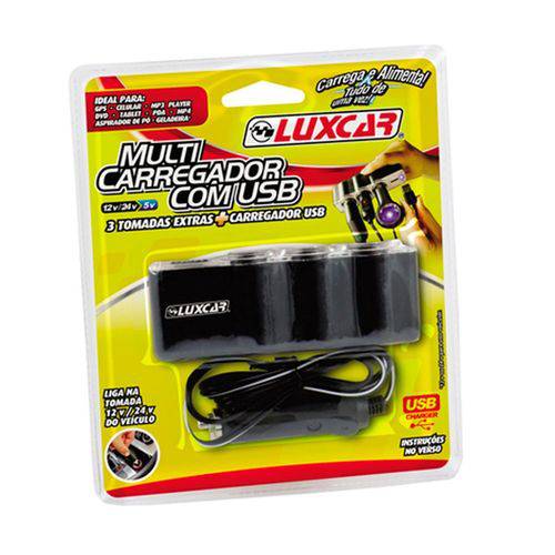 Assistência Técnica, SAC e Garantia do produto Multi Carregador Veicular Luxcar 3719 com USB 12v/24v