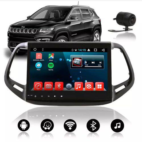 Assistência Técnica, SAC e Garantia do produto Multimídia Voolt para Jeep Compass 2017 em Diante - Tela 10" Android Original