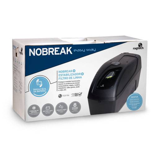 Assistência Técnica, SAC e Garantia do produto Nobreak Senoidal 1400VA Ragtech Trivolt 115v,127v e 220v NEW-1400-STD-TI