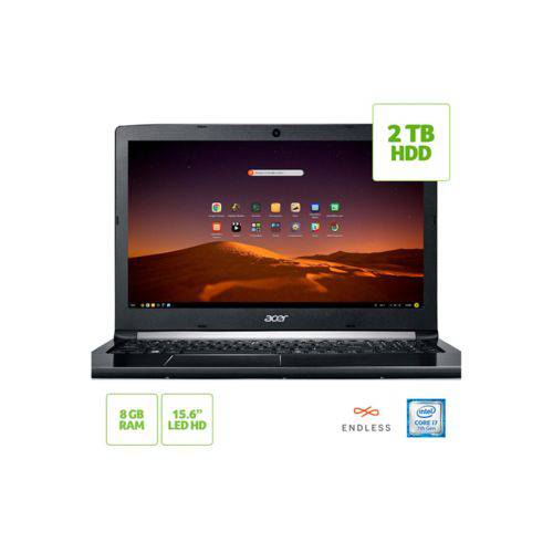 Assistência Técnica, SAC e Garantia do produto Notebook Acer A515-51-74za Intel Core I7 7500u 15,6" 8gb HD 2 Tb Linux 7ª Geração