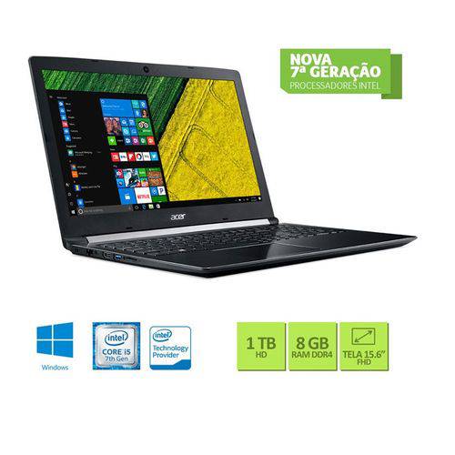 Assistência Técnica, SAC e Garantia do produto Notebook Acer A515-51G-58VH Core I5 7200U 8GB 1TB Placa de Vìdeo Geforce 2GB 940mx Win10 15.6 Preto