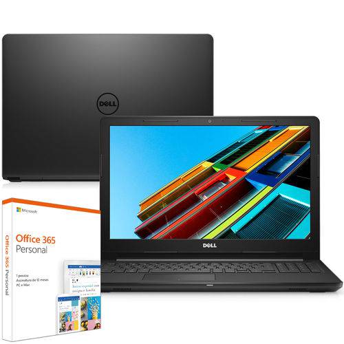 Assistência Técnica, SAC e Garantia do produto Notebook Dell Inspiron I15-3567-m15f 7ª Geração Intel Core I3 4gb 1tb 15.6" Windows 10 Mcafee Preto Office 365