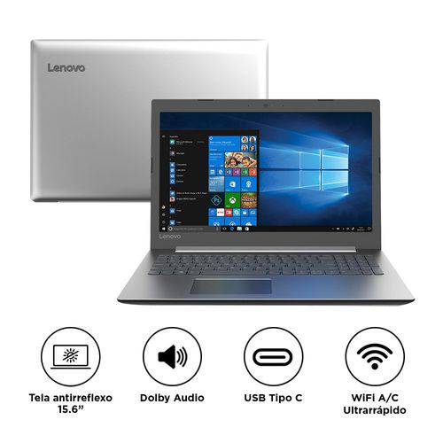 Assistência Técnica, SAC e Garantia do produto Notebook Lenovo Ideapad 330 I3-7020u 4gb 1tb Windows 10 15,6" HD 81fe000qbr Prata Bivolt