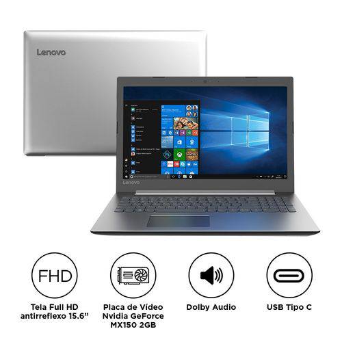 Assistência Técnica, SAC e Garantia do produto Notebook Lenovo Ideapad 330 I7-8550u 8gb 2tb Mx150 Windows 10 15,6" Fhd 81fe000pbr Prata Bivolt